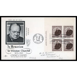 canada stamp 440 sir winston churchill 5 1965 FDC UL 013