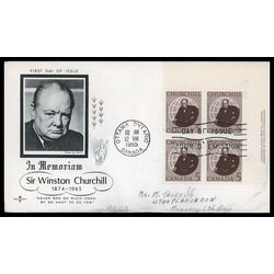 canada stamp 440 sir winston churchill 5 1965 FDC UR 014