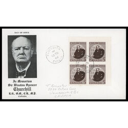 canada stamp 440 sir winston churchill 5 1965 FDC UR 017