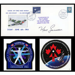 special event cover d day signed by marc garneau