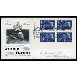 canada stamp 449 atomic reactor 5 1966 FDC LL 014
