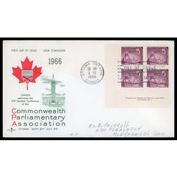canada stamp 450 parliamentary library 5 1966 FDC LL 015