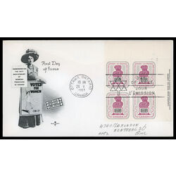 canada stamp 470 woman and ballot box 5 1967 FDC UR 010