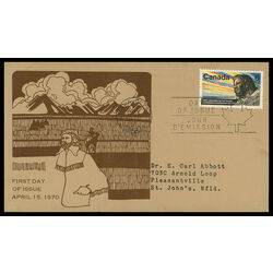 canada stamp 512 henry kelsey 6 1970 FDC PC 014