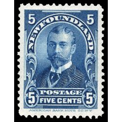newfoundland stamp 85 duke of york 5 1899 M XF 014