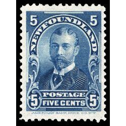 newfoundland stamp 85 duke of york 5 1899 M VF 015