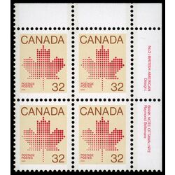 canada stamp 924iv maple leaf 32 1983 PB UR