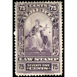 canada revenue stamp al32 law stamps justice seated 75 1910