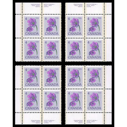 canada stamp 709 hepatica 4 1977 PB SET