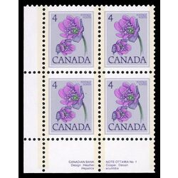 canada stamp 709 hepatica 4 1977 PB LL %231